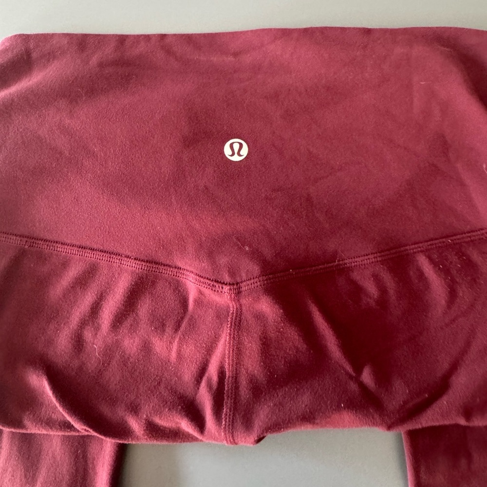 Lululemon Maroon Align Leggings